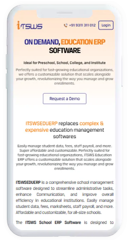 ITSWS Education ERP Software