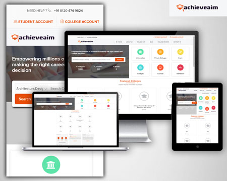AchieveAim (Student & College Educational Web Portals)